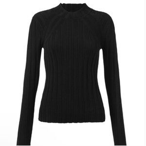 CAbi Black Contour Mockneck #4469. Size Large. New With Out Tags (NWOT)